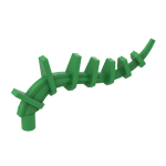 Plant / Creature Body Part, Vine / Tail / Tentacle / Bionicle Spine, Spiky #55236 - 37-Bright Green