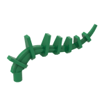 Plant / Creature Body Part, Vine / Tail / Tentacle / Bionicle Spine, Spiky #55236 - 28-Green