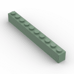 Brick 1 x 10 #6111 - 151-Sand Green