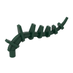 Plant / Creature Body Part, Vine / Tail / Tentacle / Bionicle Spine, Spiky #55236 - 141-Dark Green