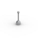 Lever Small Base with Grey Lever #73587 - 194-Light Bluish Gray