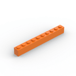 Brick 1 x 10 #6111 - 106-Orange
