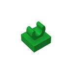 Tile Special 1 x 1 with Clip with Rounded Edges #15712 - 28-Green