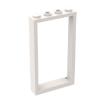 Door Frame 1 x 4 x 6 With 2 Holes On Top And Bottom #60596 - 1-White