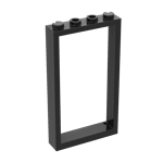 Door Frame 1 x 4 x 6 With 2 Holes On Top And Bottom #60596 - 26-Black