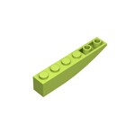 Brick Curved 6 x 1 Inverted #41763 - 119-Lime