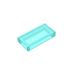 Tile 1 x 2 (Undetermined Type) #3069 - 42-Trans-Light Blue