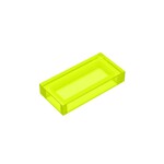 Tile 1 x 2 (Undetermined Type) #3069 - 311-Trans-Bright Green