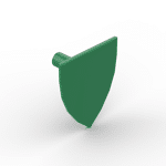 Minifig Shield Triangular #3846 - 28-Green