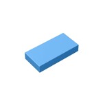 Tile 1 x 2 (Undetermined Type) #3069 - 102-Medium Blue