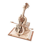 Robotime AMK63 ROKR Magic Cello Mechanical Music Box 3D Wooden Puzzle
