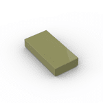 Tile 1 x 2 (Undetermined Type) #3069 - 330-Olive Green