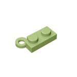 Hinge Plate 1 x 4 Swivel Top / Base - Complete Assembly #73983  - 330-Olive Green