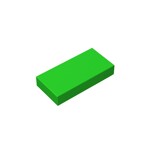 Tile 1 x 2 (Undetermined Type) #3069 - 37-Bright Green
