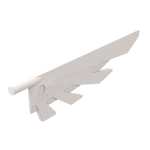 Creature Body Part, Wing 9L with Stylized Feathers #11091 - 1-White