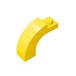 Brick Arch 1 x 3 x 2 Curved Top #92903 - 24-Yellow