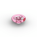 Vehicle Steering Wheel Small 2 Studs Diameter #30663+16091 - 113-Trans-Dark Pink