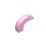 Brick Arch 1 x 3 x 2 Curved Top #92903 - 222-Bright Pink