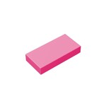 Tile 1 x 2 (Undetermined Type) #3069 - 221-Dark Pink