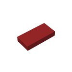 Tile 1 x 2 (Undetermined Type) #3069 - 154-Dark Red