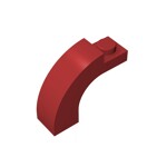 Brick Arch 1 x 3 x 2 Curved Top #92903 - 154-Dark Red