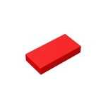 Tile 1 x 2 (Undetermined Type) #3069 - 21-Red