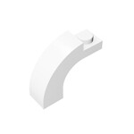 Brick Arch 1 x 3 x 2 Curved Top #92903 - 1-White