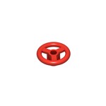 Vehicle Steering Wheel Small 2 Studs Diameter #30663+16091 - 21-Red