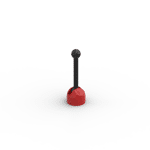 Lever Small Base with Black Lever #73587 - 21-Red