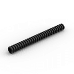 Hose Ribbed 7mm D. 10L / 8.0cm #78c10 - 26-Black