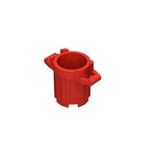 Trash Can with 4 Cover Holders #92926 - 21-Red