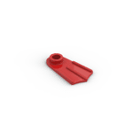 Minifig Footwear Flipper Thin #59275 - 21-Red