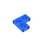 Corner Plate 1 x 2 x 2 #2420 - 43-Trans-Dark Blue