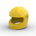 Minifig Standard Helmet #30124 - 24-Yellow