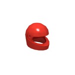 Minifig Standard Helmet #30124 - 21-Red