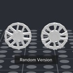 Wheel Cover 10 Spoke - for Wheel #24308 - 1-White