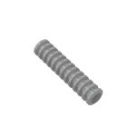 Hose, Ribbed 7mm D. 4L #71984 - 315-Flat Silver