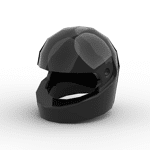 Minifig Standard Helmet #30124 - 26-Black