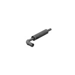 Exhaust Pipe with Technic Pin - Flat End, Rounded Hole #14682 - 199-Dark Bluish Gray