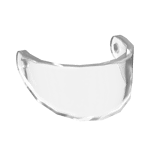 Headwear Accessory Visor For Standard Helmet #2447 - 40-Trans-Clear