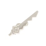 Weapon Sword With Snake and Jagged Blade #25277 - 1-White