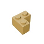 Brick Corner 1 x 2 x 2 #2357 - 5-Tan