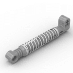 Technic Shock Absorber 9.5L with Hard Spring #2909c02 - 315-Flat Silver