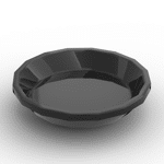 Equipment Dish / Plate Round #97783 - 26-Black