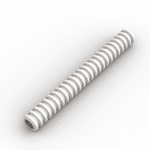 Hose, Ribbed 7mm D. 8L #78c08 - 1-White