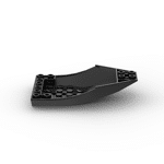 Wedge Curved Inverted 10 x 6 x 2 Cockpit #47406 - 26-Black