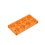 Plate 2 x 4 #3020 - 182-Trans-Orange