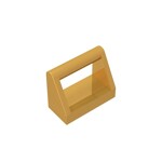 Tile Special 1 x 2 with Handle #2432 - 297-Pearl Gold