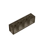 Brick 1 x 4 #3010 - 111-Trans-Black