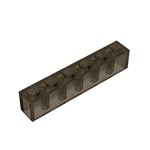 Brick 1 x 6 #3009 - 111-Trans-Black